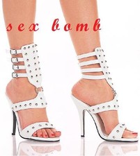 Sexy white sandals - sexy, ankle