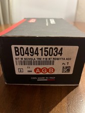 AGB - 2 Kit per porte scorrevoli - Kit M Scivola Tre F16 - colore acciaio 