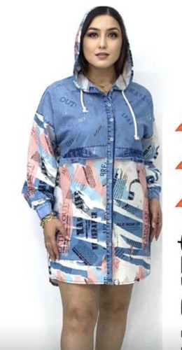 Abito tunica denim - , con