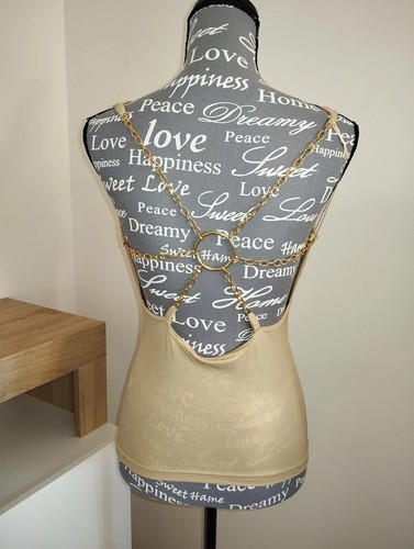 Top donna elegante dorato - donna,