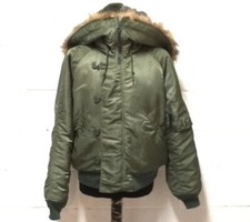 Alpha Jacket Flying Man's Heavy Attached Hood N-2B USAF tg. L marcato originale