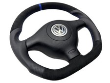 TUNING volante volante in pelle Alcantara PASSAT 3B Vw GOLF 4 BORA appiattito airbag
