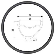 Cerchio carbonio 29er MTB