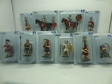 FIGURINI ROMANI ITALERI/FABBRI LOTTO CON 10 PEZZI  SCALA 54 MM PIOMBO SIGILLATI