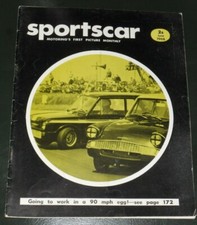 1966 RIVISTA " SPORTSCAR " 6/66 STEYR PUCH 500 MGB COUPE' FERRARI 250 LE MANS
