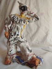 pulcinella in ceramica firmato discepolo girardi