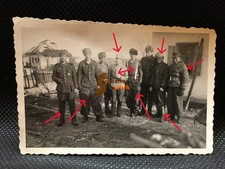 vecchia foto soldati Wehrmacht inverno 1944 est/mix uniforme - ww2 ww2