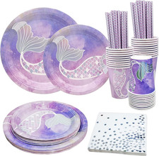 100 Pezzi Stoviglie Sirena per