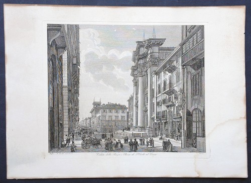 Stampa antica luigi rossini - antica,