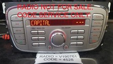 FORD V DECODE SERVICE SONY DAB 6 DISCHI 6000 CD RADIO STEREO,MONDEO,FIESTA,TRANSIT