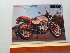 Suzuki GS 550 M Katana 1981 depliant ITALIANO originale