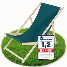 Lettino pieghevole verde