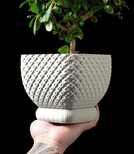Vaso fiori design 3d - da,
