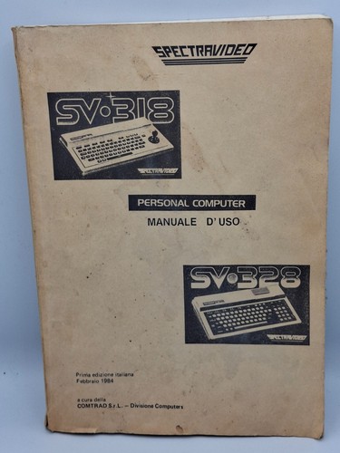 Manuale spectravideo 318 - manuale, sv-318