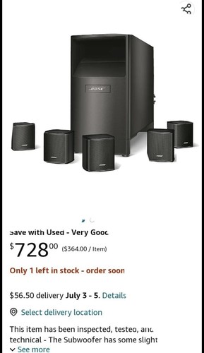 Bose acoustimass series - bose,