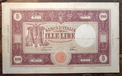 Repubblica 000 lire grande - repubblica, m