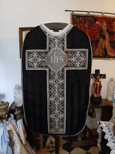 CHASUBLE NOIRE ANCIEN VETEMENT