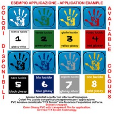 Teschio adesivo fustellato