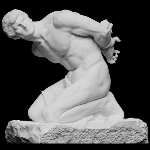 Statua scultura schiavo - scultura, lo