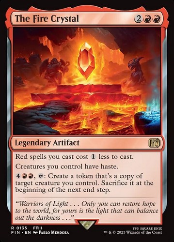 The fire crystal - (ex/nm), red