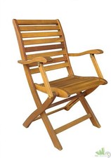 2 PZ SEDIA LEGNO PIEGHEVOLE