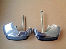 Fiat 850 900 238 1100T 127 128 Corno Cromato Corno Paraurti NUOVO Orig. SET