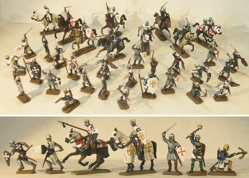Crusaders painted crociati - crusaders,