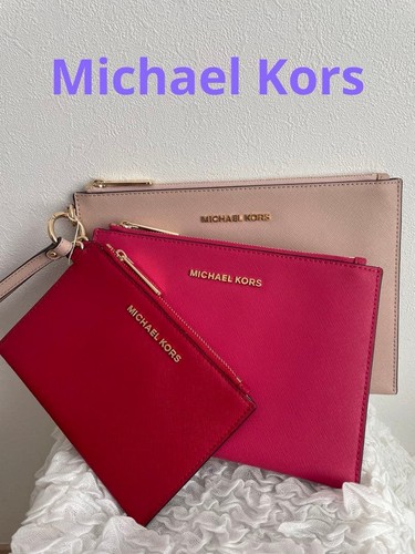 New michael kors trio pouch - new,