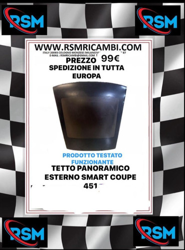 Tetto panoramico smart 451 - tetto,