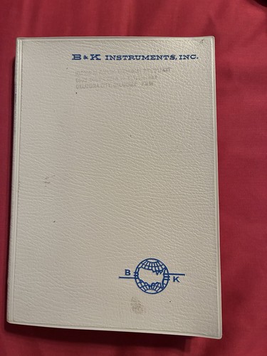 Instruments inc bruel - k,