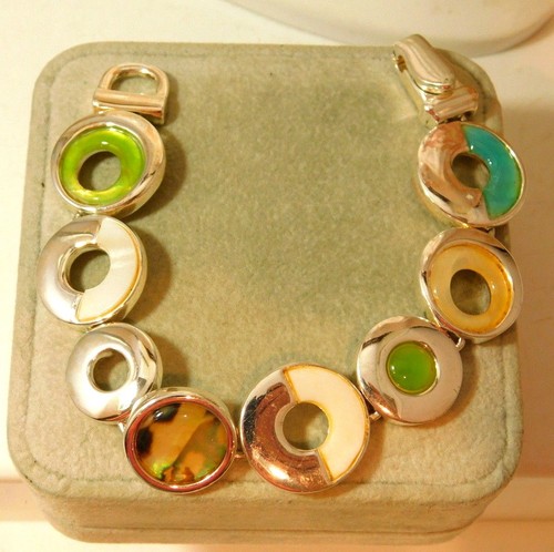 Bracciale mop abalone blu - mop,