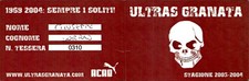 Tessera Ultras Granata
