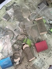 OFFERTA LOTTO 10 PORTACHIAVI ASSORTITI IN ACCIAIO STAINLESS STEAL UOMO E DONNA