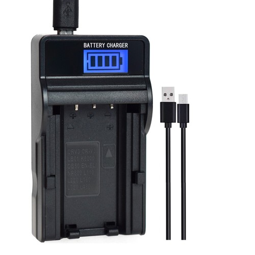 Caricabatteria lcd per olympus - caricabatteria,