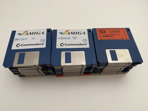 Lotto floppy amiga non - amiga,