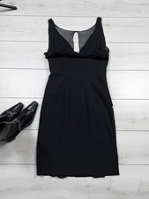 Anna Molinari Abito Vintage Elegante Nero Tg 44 IT