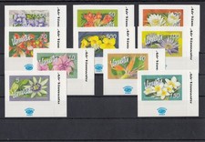 Vanuatu 2006 Fiori Tropicali Definitivi + Posta Aerea (margine 18v) MNH Raro