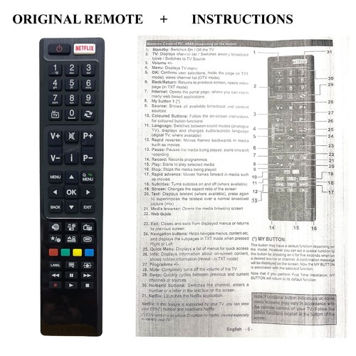 Originale telecomando tv per - *telecomando,