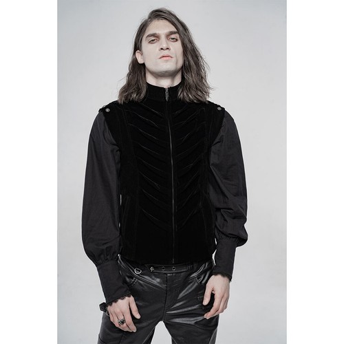 Gilet velluto punk - gilet,