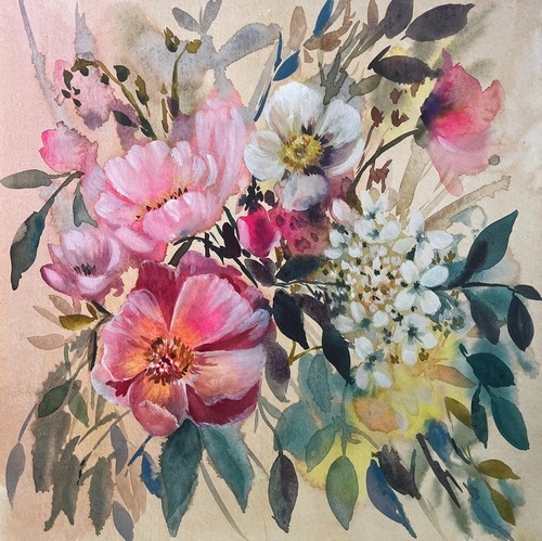 Original pink floral - original,