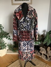 Cappotto Giacca Lungo Jacquard