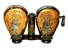 4,5" antico binocolo in ottone