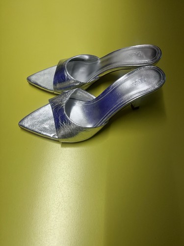 Silver zara sandal 36 - zara,