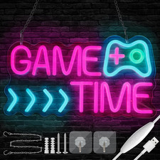 Scritte Neon LED Gaming Insegna Luminosa LED Personalizzata Alimentazione USB Lu