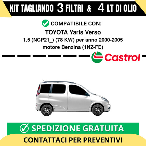 Tagliando per toyota yaris - per,