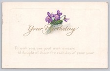 Cartolina d'epoca compleanno