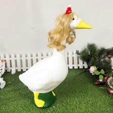 Grande statua oca bianca