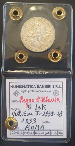 Regno albania lek - d'albania, a.xvii