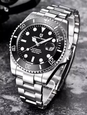 PAGANI DESIGN 1661 NERO OROLOGIO CASA 40 MECCANICO AUTOMATICO MIYOTA 8215 PD1661