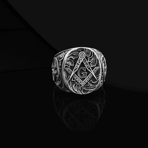 Anello master mason sigillo - mason,